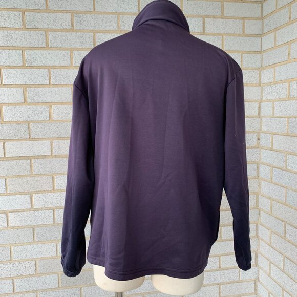 UNITED STATES OLYMPIC COMMITTEE WOMENS SPORTS JACKET SIZE M PURPLE BLACK - Picture 5 of 10